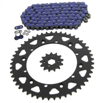 Cadena y piñón de junta tórica azul Yamaha 1991-1996 WR250 / 1991-1993 YZ250 13/49 116L Foto 1 de 4