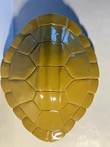 Nate Berkus Tortoise Turtle Shell Wall Art Sculpture Mustard Yellow 19" - Picture 1 of 7