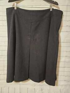 Women's George Dark Gray Long Wool Blend Skirt, Plus Size 22W - Picture 1 of 6