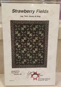 Strawberry Fields Quilt Pattern in Lap Twin Queen King Sizes New - Picture 1 of 2