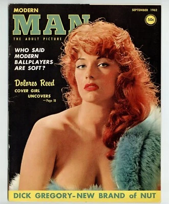 Modern Man 1962 Dolores Reed, Ginette Pierre 60pgs Female Pinup Magazine M33043 Foto 1 de 2