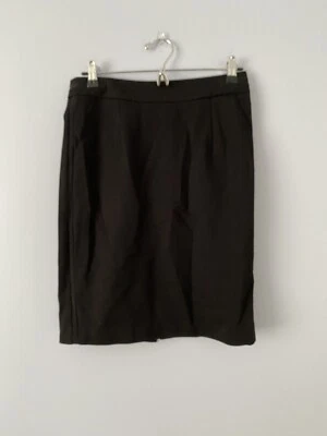 Falda lápiz Trina Turk negra 29" cintura talla 2 (estimada) carrera oficina Foto 1 de 4