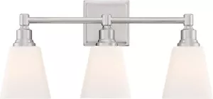 Signature Hardware 453490 Leadwell 3 Light 21" Wide Vanity Light, Brushed Nickel - Picture 1 of 1
