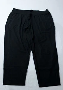 Maurices Women's High Rise Tie Waist Joggers AC2 Black Size 2XL Short NWT  - Picture 1 of 4