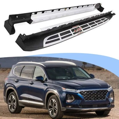 2pcs Running Boards Side Step fit for Hyundai Santa Fe 2019-2023 Nerf Bar - Image 1 of 4
