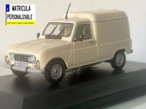 1/43 Renault 4 F6 blanca cerrada diecast fourgonette artesanal handmade - Imagen 1 de 5
