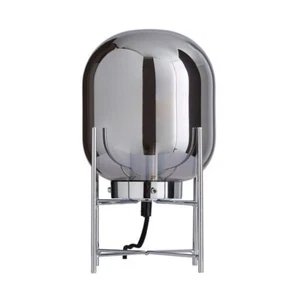 Dayo Smoked Glass & Polished  Chrome Quad Pot Table Lamp - Picture 1 of 1