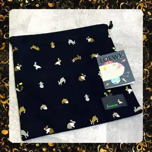 Loewe × Suna Fujita Drawstring Pouch Rabbit - Designer Handbag used 2504SM - Picture 1 of 10