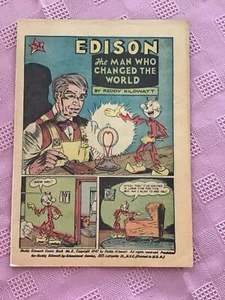 Vintage GE Abenteuergeschichten, ""Edison"" Comic-Magazin  - Bild 1 von 4