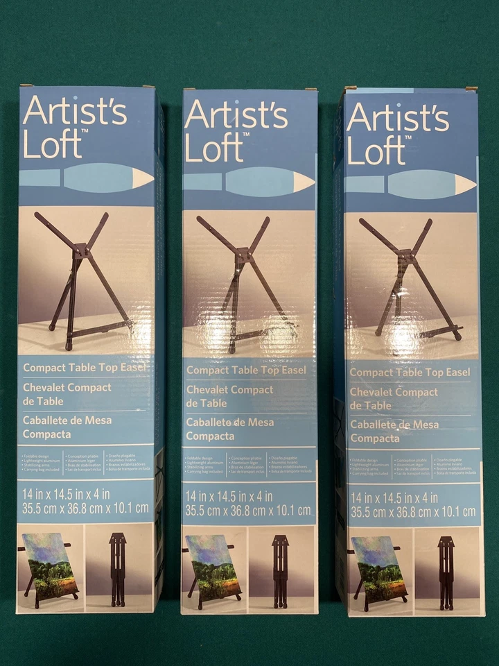 Compact Table Top Aluminum Easel With Carrying Bag by Artist's Loft