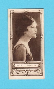 Violet Hopson Vintage 1923 Ringer's Cigarettes Film Star Card