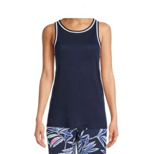 Top de pijama para dama azul marino talla mediana (8-10) sin mangas NUEVO - Imagen 1 de 1