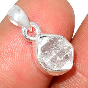 Natural Herkimer Diamond - USA 925 Sterling Silver Pendant Jewelry BP176527