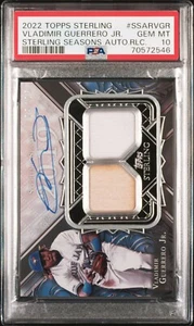 2022 Topps Sterling VLADIMIR GUERRERO JR. / 25 JAHRESZEITEN AUTO DUAL RL PSA 10 POP 1 - Bild 1 von 2
