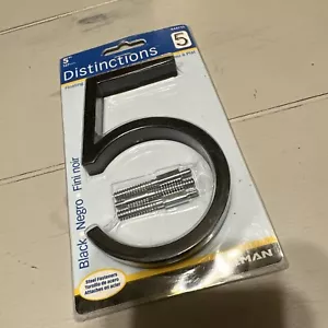 Hillman Distinction 5" House Number Black #5 - Picture 1 of 3
