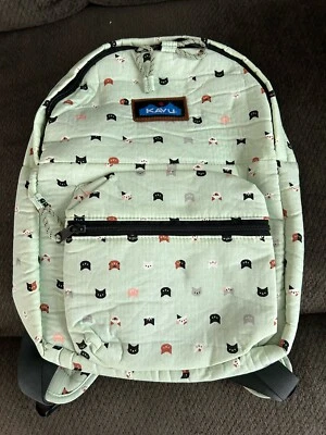 NUEVO CON ETIQUETAS KAVU Kitten Crazy Patty Pack Mochila Verde TAN LINDA Foto 1 de 4