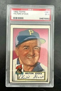 1952 Topps #381 Milton Stock (NEW PRICING) - Picture 1 of 2