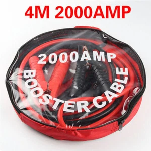 4M Heavy Duty Jump Leads 2000AMP Car Van Battery Starter Booster Cables Jumper~ - Picture 1 of 12
