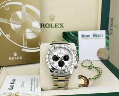 ROLEX 18kt White Gold DAYTONA Panda Dial 116509 SANT BLANC - Image 1 of 4