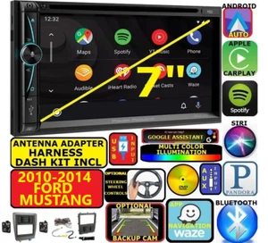 2010-14 FORD MUSTANG NAV BLUETOOTH CD/DVD CARPLAY ANDROID AUTO CAR RADIO STEREO - Picture 1 of 10