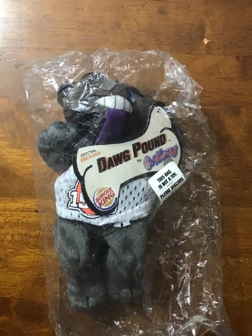 Vintage Burger King Dawg Pound 1999 Plush Dawg ERROR TRAPPER..Cleveland Browns Cover