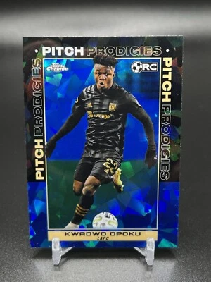 2021 Topps Chrome MLS Kwadwo Opoku Pitch Prodigies Sapphire #200 LAFC - Image 1 of 2