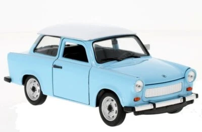 TRABANT 601 - blue / white - WELLY 1:24 - Immagine 1 di 4