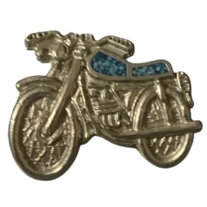 Vintage Motorcycle Turquoise Inlay Pin - Picture 1 of 2