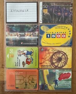 Phone cards from Lithuania