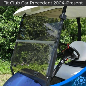 For Club Car Precedent 2004-up Golf Cart Fold Down Windshield Tinted Windscreen - Picture 1 of 9