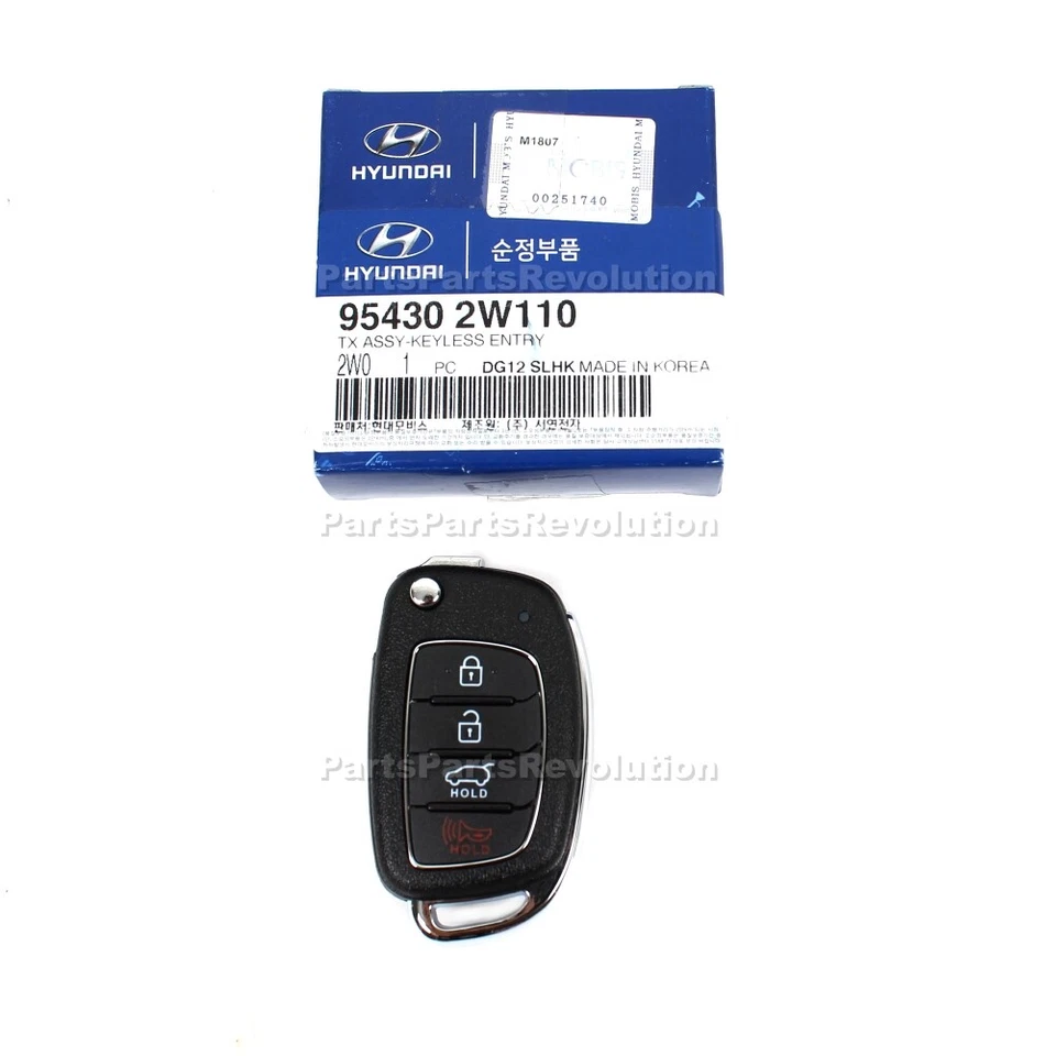 GENUINO Llave Abatible Remoto Entrada Sin Llave FOB para 17-18 SANTA FE SPORT 954302W110 Foto 1 de 1