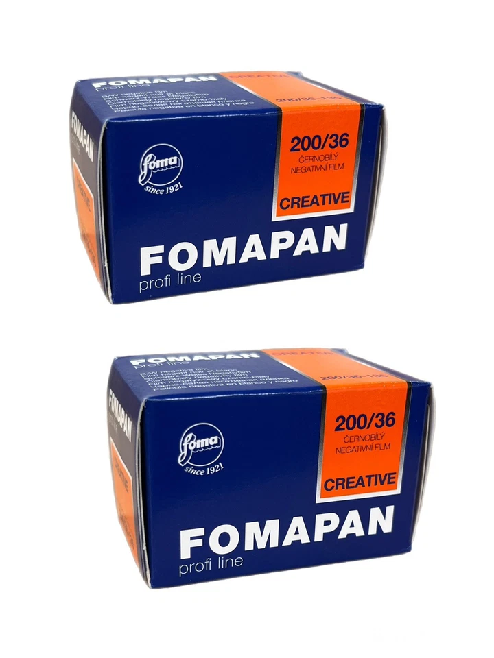 Película Fomapan 200 35 mm en blanco y negro 36 exposiciones X 2 Foto 1 de 1