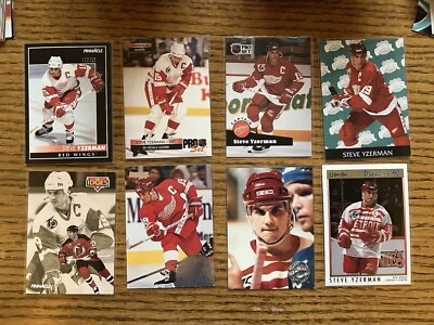 Lote de 8 tarjetas Steve Yzerman Foto 1 de 2