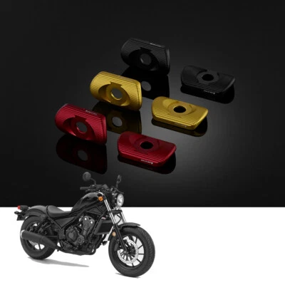 Placas de ajuste de cadena de aluminio CNC para motociclistas Honda Rebel 500 2017-2019 Foto 1 de 4