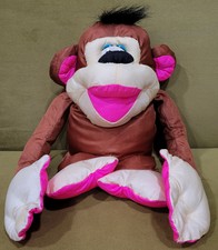 Vintage 1994 Fisher Price 12" Puffalump BROWN MONKEY Chattering Chimps Plush Toy