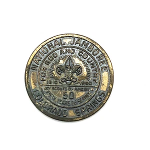Vintage 1960 National Jamboree Colorado Springs Coin Boy Scout - Picture 1 of 3