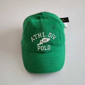 BNWT Polo Ralph Lauren Green Fleece Ball Cap - One Size - Picture 1 of 9