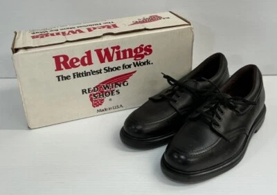Red Wing 107 Oxford Supersole – Men’s Size 8 B - Black Leather Shoes -NEW - Image 1 of 3