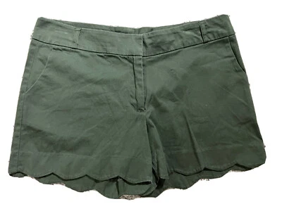 Pantalones Cortos Maurices Para Mujer Verde Talla 7/8 Algodón/Spandex con Dobladillos Curvos Foto 1 de 4