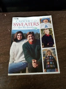 Crocheted Sweaters For The Family 13 Designs Leisure Arts - Picture 1 of 2