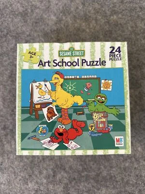 Rompecabezas de colección 2003 Milton Bradley Sesame Street ARTE SCHOOL 24 piezas sellado Big Bird Foto 1 de 4