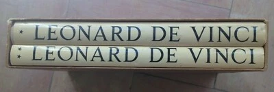 LEONARD DE VINCI 1958 2 VOLUMES ED ROMBALDI FOLIO JAQUETTE+ EMBOITAGE D'ORIGINE - Photo 1/4