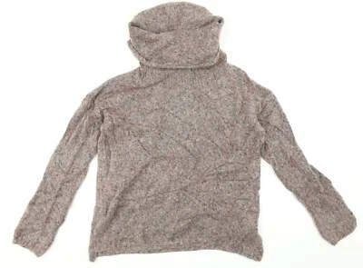 Marks and Spencer Womens Multicoloured Roll Neck Polyester Blend Jumper Size - Imagem 1 de 4