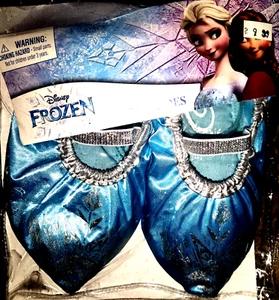 Disney Frozen Elsa Zapatilla Zapatos Niños Tallas 7-11 Agarre Parte Inferior Azul - Imagen 1 de 2