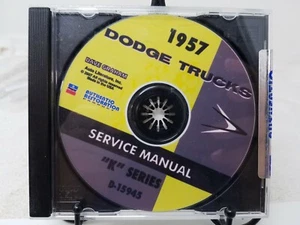 1957 DODGE TRUCK K SERIES   SERVICE SHOP ON CD MANUALS   - Bild 1 von 1