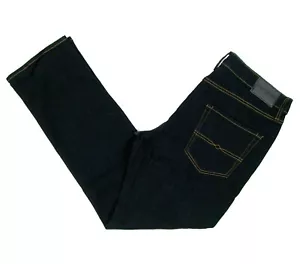 Lucky Brand 410 Athletic Straight Jean 34 x 32 Dark Blue Mid Rise Slim Leg - Picture 1 of 8