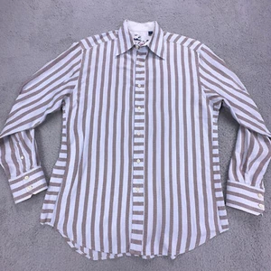 Robert Graham Shirt Mens Large LIght Blue Striped Button Up Multicolor Knowledge - Picture 1 of 11