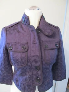 Damen kurz Jacke Hallhuber Lila Abendjacke 38 mit Knöpfen - Bild 1 von 6