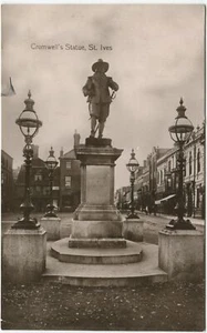 ESTATUA DE CROMWELL, ST IVES - Postal de Huntingdonshire - Imagen 1 de 2