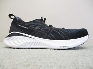 Asics Gel-Cumulus 25 Mens 8 Wide Shoes Road Running Trainer Workout Black White